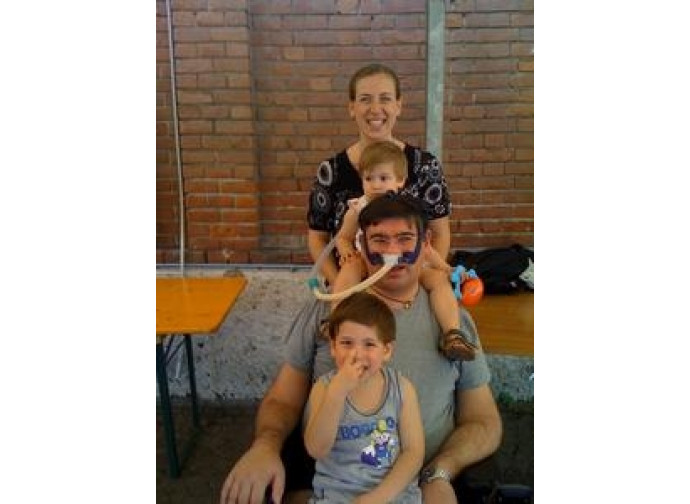 Silvia e Ugo con i figli